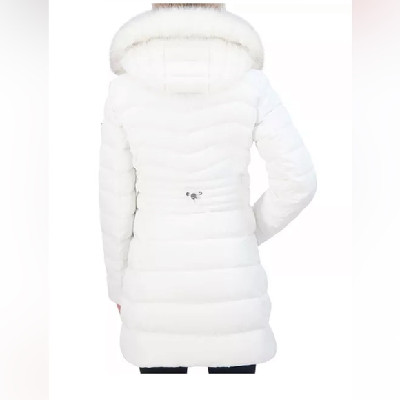 Laundry by Shelli Segal Women's Faux-Fur-Trim Hooded Puffer Coat size M - Picture 2 of 13